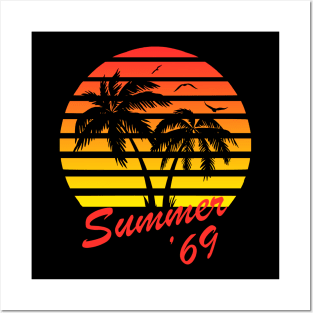 Summer '69 Tropical Sunset Posters and Art